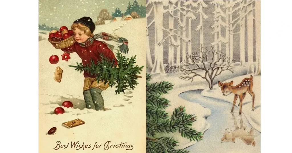 Vintage Style Christmas Cards