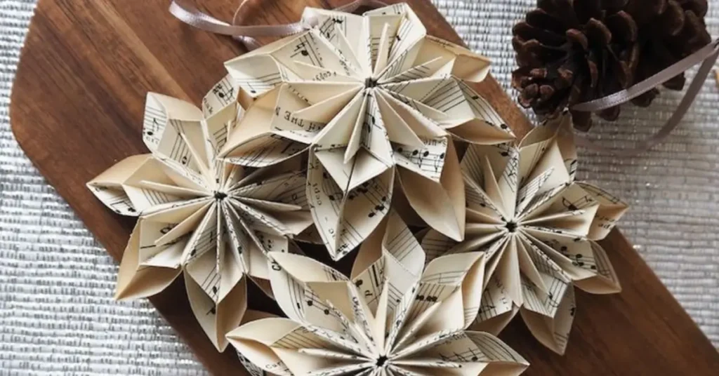 Vintage Paper Snowflakes