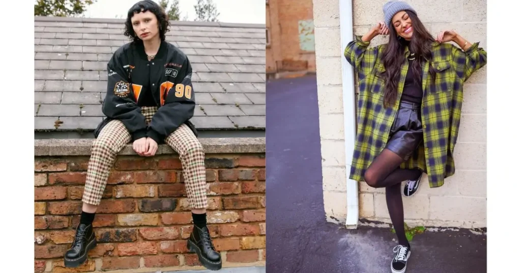 Vintage Clothing by decade - The Grunge Nineties 1990s Dr Martens