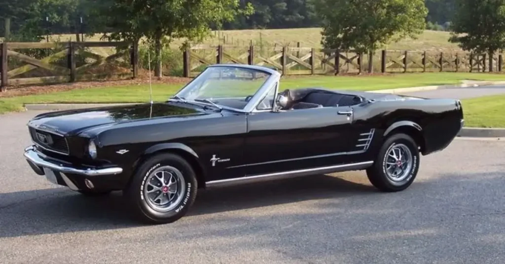1966 Ford Mustang Convertible in black 