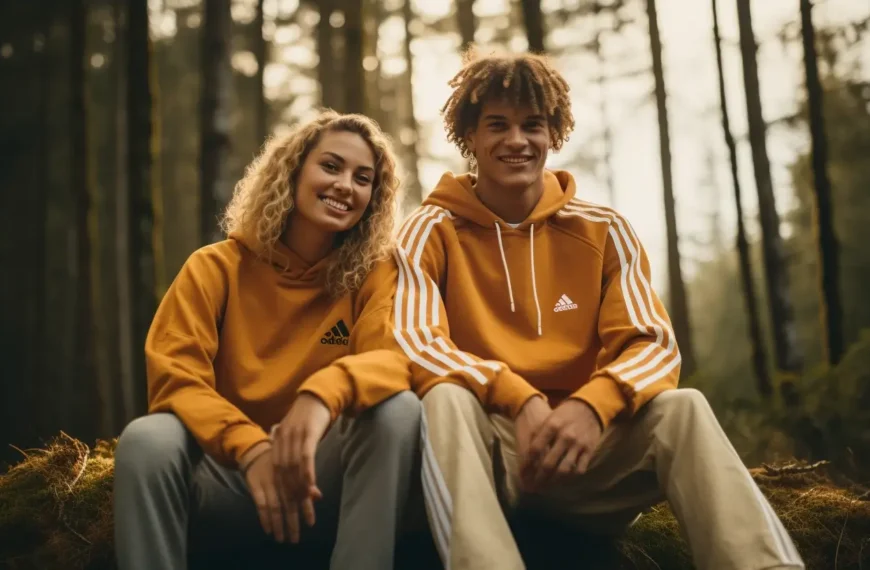 Happy_persons_wearing_a_orange_vintage_adidas_sweatshirt_ouside-in-the-woods