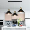 Vintage Chandelier Industrial Retro Loft 3 Heads Hanging Light Highquality Black Gold Pendant Lamp Creative Indoor