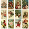 kf Sa6ef693ebb51425ead0e470db160b772R 12 24pcs Retro Christmas Postcards Santa Claus Vintage Christmas Greeting Cards Blank Christmas greeting Gift for