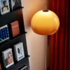 kf Sf669739a48be4809b8c5b94463804826T LED Living Room Retro Glass Table Lamp Gradient Orange Bauhaus Mushroom Floor Lamp Living Room Bedroom